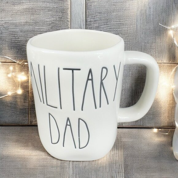 Rae Dunn By Magenta Artisan Collection Ceramic Coffee Mug Cup Military Dad Mug - Picture 1 of 12